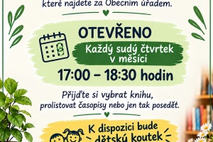 Nové otevření knihovny 1. 10. 2026