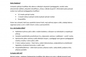 Nabídka práce Měnín