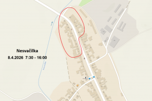 Odstávka elektřiny 8. 4. 2026