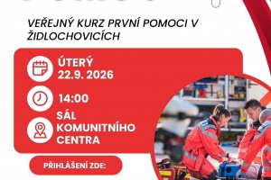 Kurz První pomoci v Židlochovicích 22.09.2026