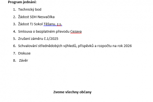 24. veřejné zasedání ZO dne 15. 12. 2025