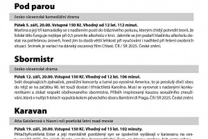 Program kino Měnín